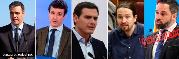 Algunos detalles sobre el debate en televisión de las elecciones 28-A 2019