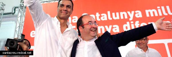 Iceta y Pedro Sánchez ofrecen la independencia a plazos a los catalanes