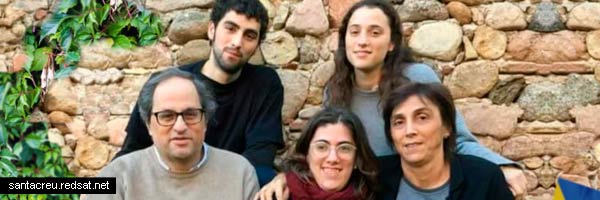 Un primer plano de la familia Quim Torra para apreciar los detalles de la raza superior de los catalufos